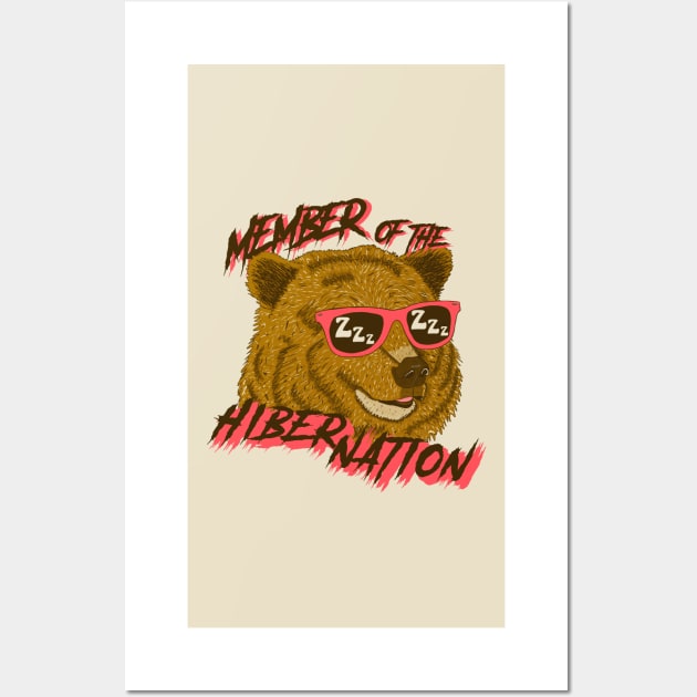 Member of the Hibernation Wall Art by MorvernDesigns